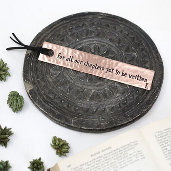 9th Anniversary Personalised Copper Bookmark, 2 of 12