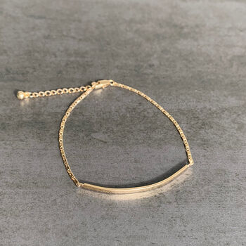 Fine Curve Necklace And Bracelet Set, 4 of 7