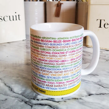 Personalised Travel Mug Countries Of The World, 2 of 7