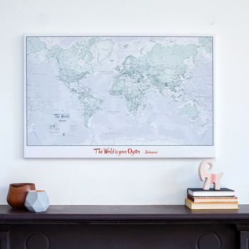Personalised World Is Art Map, 9 of 12