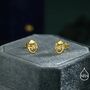 Lion Head Stud Earrings In Sterling Silver, thumbnail 9 of 12