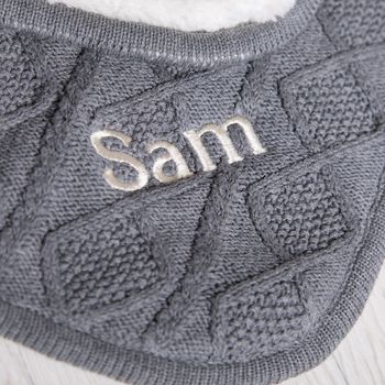 Personalised Sherpa Fleece Cable Baby Blanket, 7 of 10