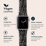 Croc Vegan Leather Apple Watch Band, thumbnail 2 of 6
