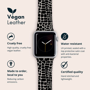 Croc Vegan Leather Apple Watch Band, 2 of 6