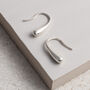 Sterling Silver Mini Liquid Drop Earrings, thumbnail 1 of 4