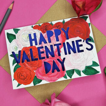Happy Valentine's Day Paper Cut Card, 2 of 4