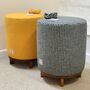 Houndstooth Harris Tweed With Pine Based Footstool, thumbnail 3 of 3