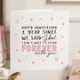 1st Anniversary Card, thumbnail 1 of 7