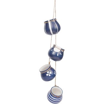 Four Pots Hanging Ceramic Planter Set, 6 of 7