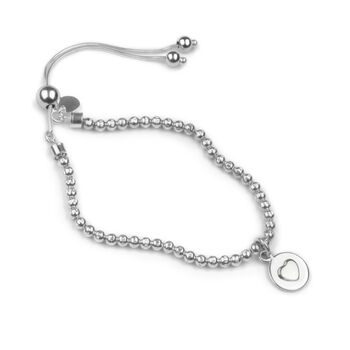 Love Circle Adjustable Heart Bracelet, 2 of 6