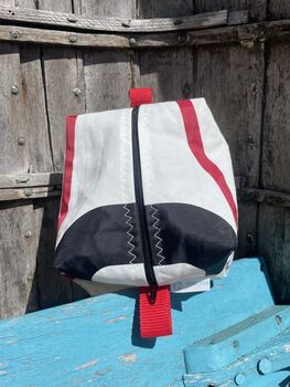Little Upcycled Sailcloth Wash Bag, 5 of 5
