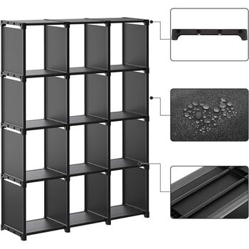 12 Cube Bookcase Cube Storage Closet Organiser Shelf, 6 of 9
