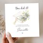 Graduation White Hat Card, Masters Phd Card For Her, thumbnail 1 of 3
