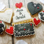 Personalised Hand Iced Wedding Cookie Letterbox Gift, thumbnail 2 of 4
