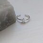 Adjustable Sterling Silver Star Toe Ring, thumbnail 1 of 9