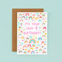 Girls 1st Birthday Card, Rainbow First Birthday Card, thumbnail 2 of 2