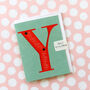 Mini Y Alphabet Card, thumbnail 4 of 5