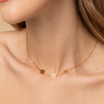 Flower Charm Choker Necklace Gift, 6 of 6