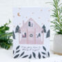 'Merry And Bright' Log Cabin Christmas Card, thumbnail 1 of 2
