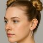 Curved Thorn Sterling Silver Ear Jackets, thumbnail 1 of 8