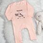 Mummy You're The Best! Mothers Day Rose Gold Babygrow, thumbnail 3 of 5