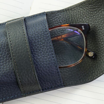 Personalised Pebble Grain Leather Glasses Case, 7 of 7