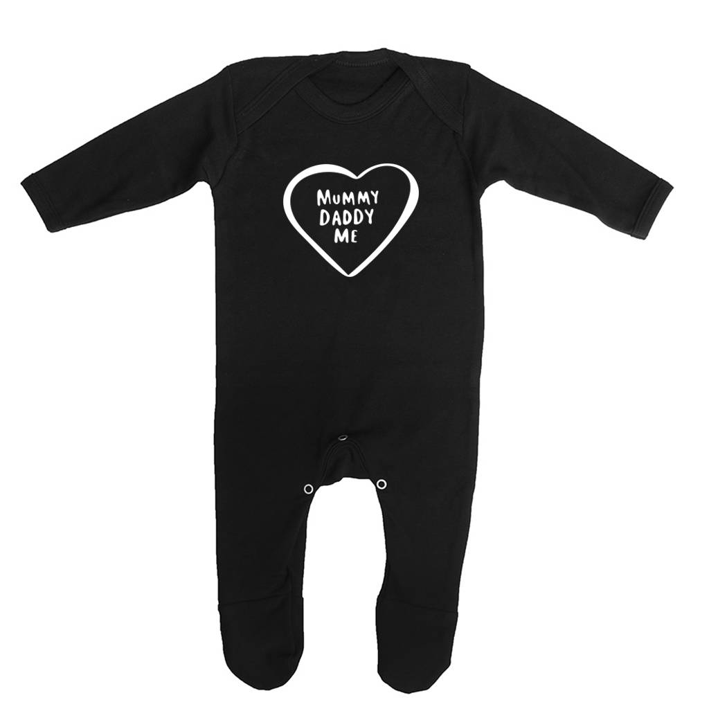 mummy, daddy and me baby grow sleepsuit romper by ellie ellie ...