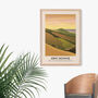 Kent Downs Aonb Travel Poster Art Print, thumbnail 4 of 8