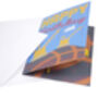 Personalised Yellow Crane Pop Up Birthday Card Pop Up, thumbnail 4 of 5