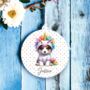 Personalised Unicorn Border Collie Keepsake Gift, thumbnail 1 of 2