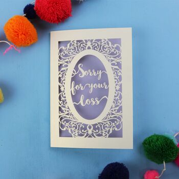 Papercut Sympathy Card, 7 of 7