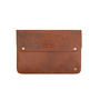 Personalised Brown Leather Oslo Macbook Sleeve/Case, thumbnail 2 of 6