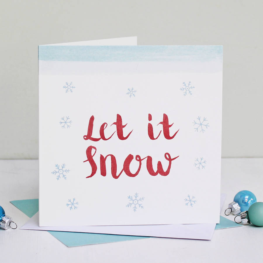 Luxury Snow Bright Christmas Cards