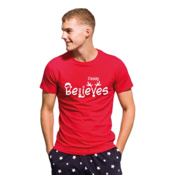 Personalised ‘I Believe’ Family Christmas Pyjamas, 2 of 5
