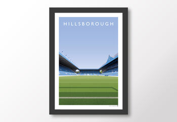 Sheffield Wednesday Hillsborough Stadium Poster, 8 of 8