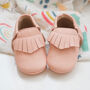 Fringe Baby Moccasin Style Shoes, thumbnail 3 of 5