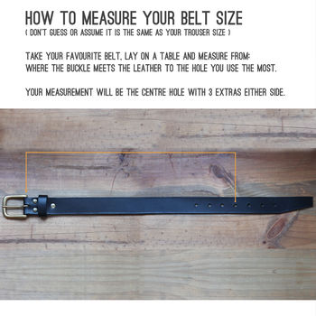 Personalised Black Leather Belt, 9 of 11