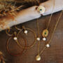 Eco Gold Orbit Necklace, thumbnail 4 of 6