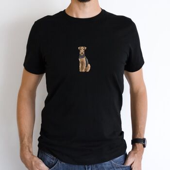 Custom Christmas T Shirt For Airedale Terrier Owner, 6 of 11
