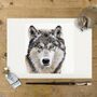 Wild Grey Wolf, Print Of Original Painting, thumbnail 3 of 3