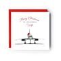 Merry Christmas To A Wonderful Wife – Festive Concorde Christmas Card, thumbnail 1 of 4