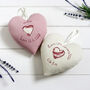 Personalised 1st Birthday Hanging Heart Gift For Girl, thumbnail 9 of 12