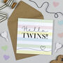 Hello Baby Twins Card, thumbnail 2 of 2