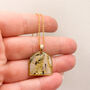 Abstract Animal Arch Shaped Pendant Necklace, thumbnail 9 of 12