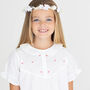 Personalised Girl's Gingerbread Cotton Dress, thumbnail 2 of 9