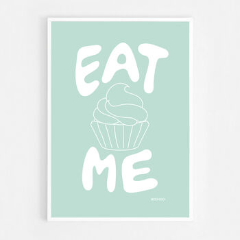 Eat Me Cupcake Print Three Colour Options, 8 of 12