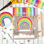 Rainbow Happy Birthday Card, Cut Out And Keep, thumbnail 2 of 6