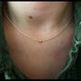 Gold Hematite 4mm Star Silver Or Gold Necklace, thumbnail 2 of 5