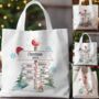 Personalised Christmas North Pole Family Tote Gift Bag, thumbnail 1 of 8