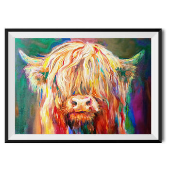Baby Highland Cow By Sue Gardner Art Print, 2 of 3